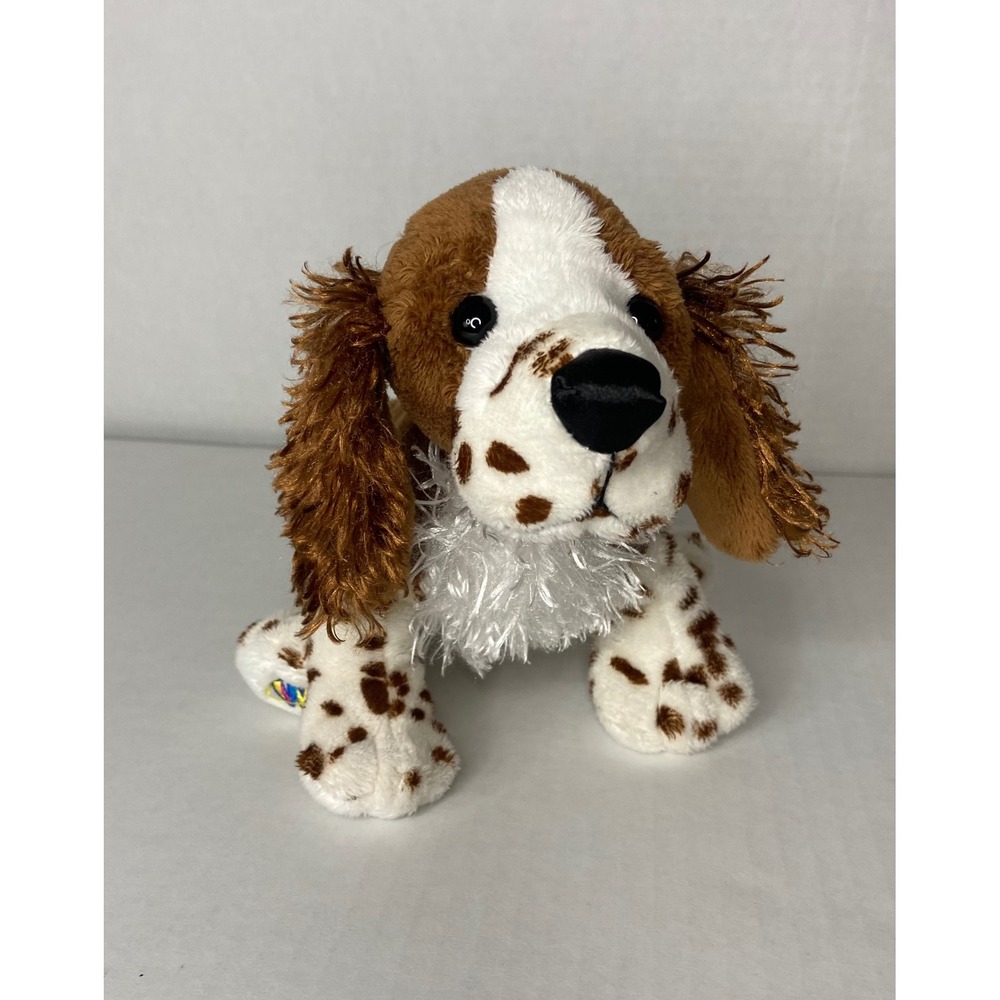 Ganz Springer Spaniel Plush Dog HM170 Stuffed Animal Brown White 8" - Picture 2 of 15